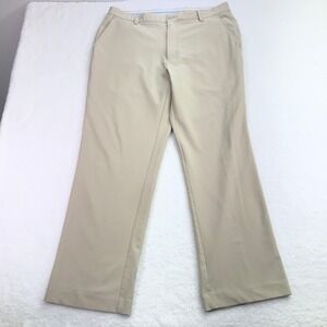 Footjoy Pants Mens 38x32 (Fits 38x31) Beige Performance Golf Activewear Chino